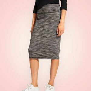 Athleta High Rise Tube Skirt Women’s M (8/10) Black (Space Dye)
